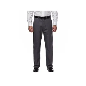 Haggar Mens Classic Fit Dress Pants 36 / 29 Charcoal Grey Solid Stretch