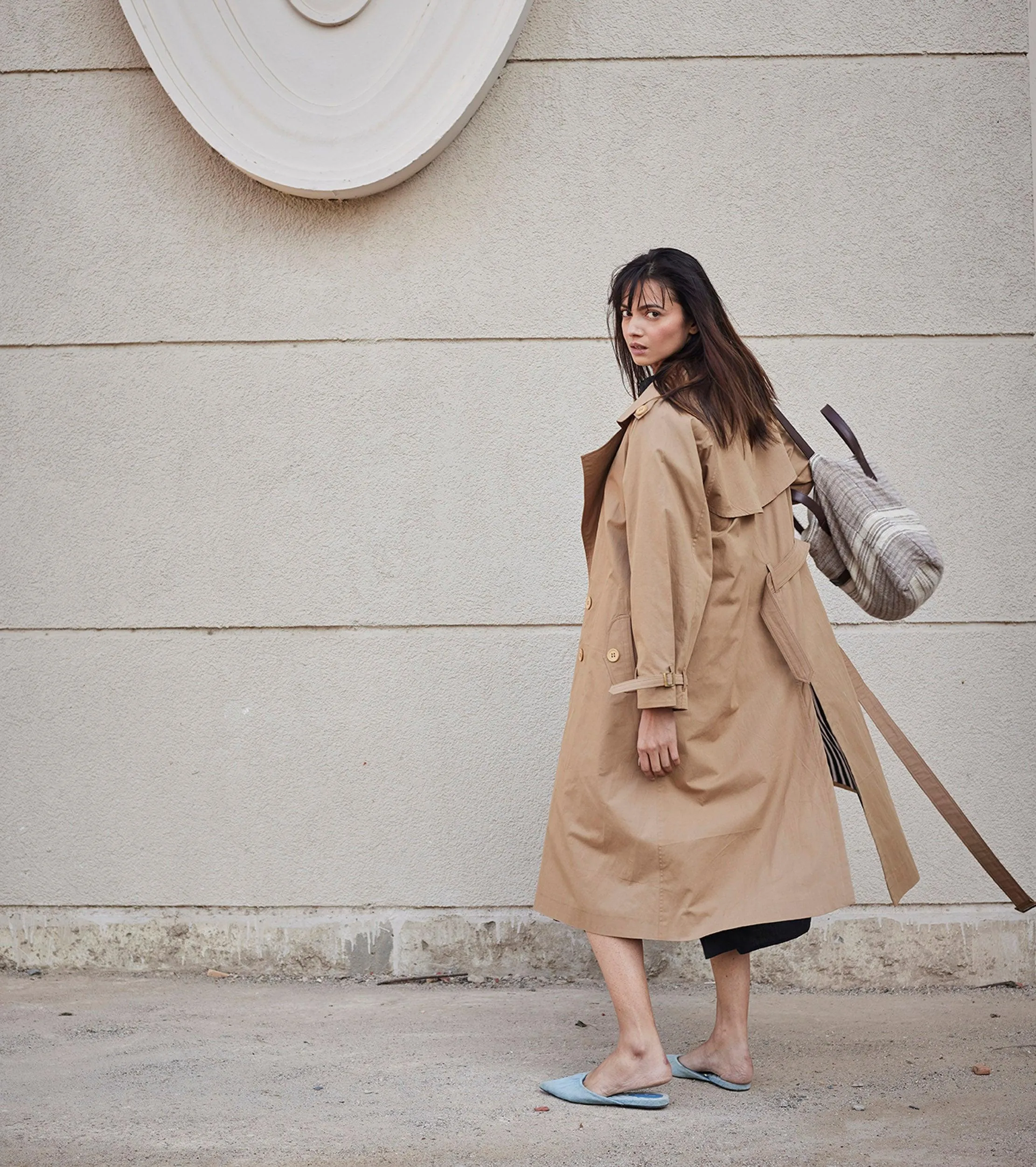 Heart Wood Trench Coat
