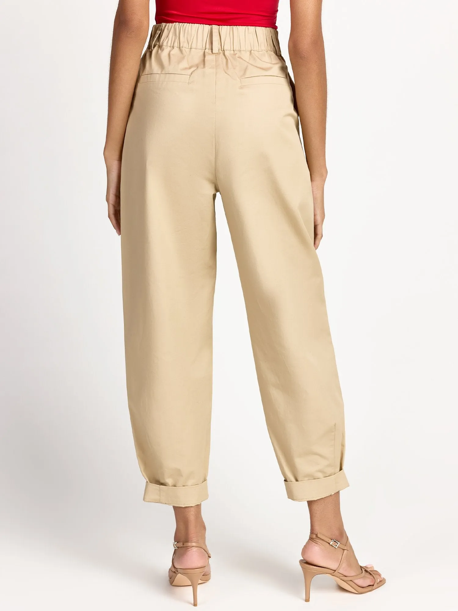 High Waist Pleated Trouser - English Factory