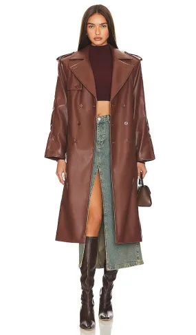 House of Sunny Montague Trench Coat in Brown