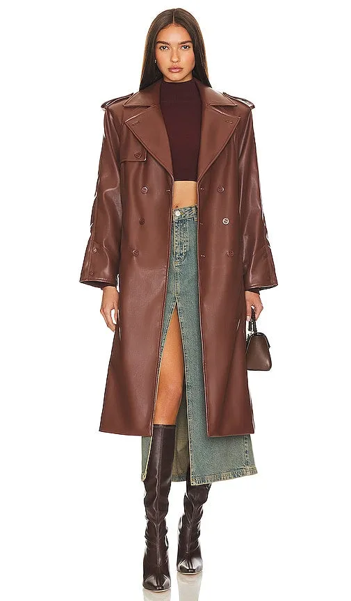 House of Sunny Montague Trench Coat in Brown