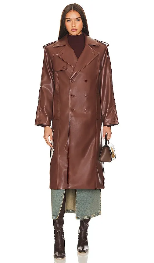 House of Sunny Montague Trench Coat in Brown