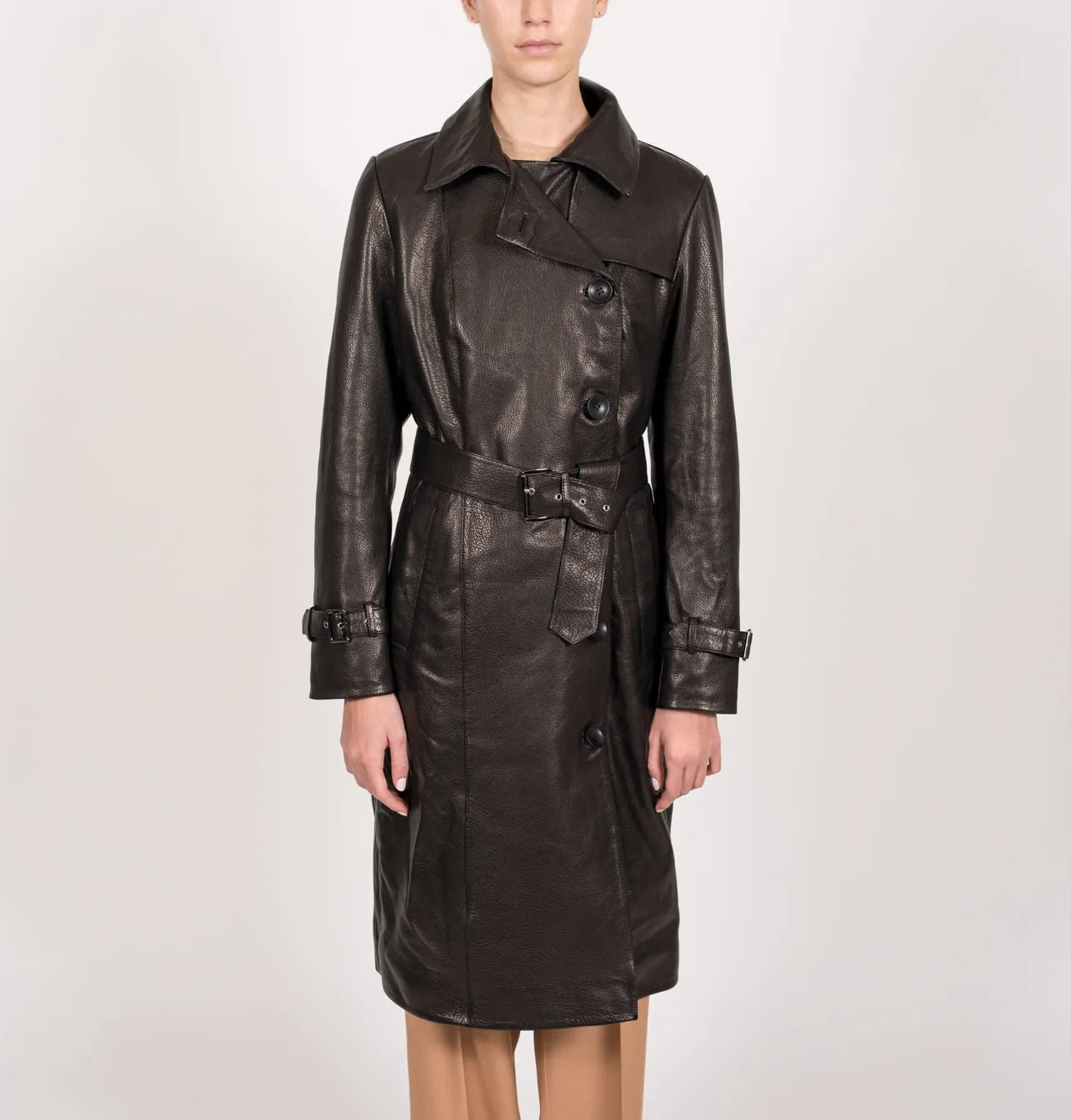 Leather Trench Coat