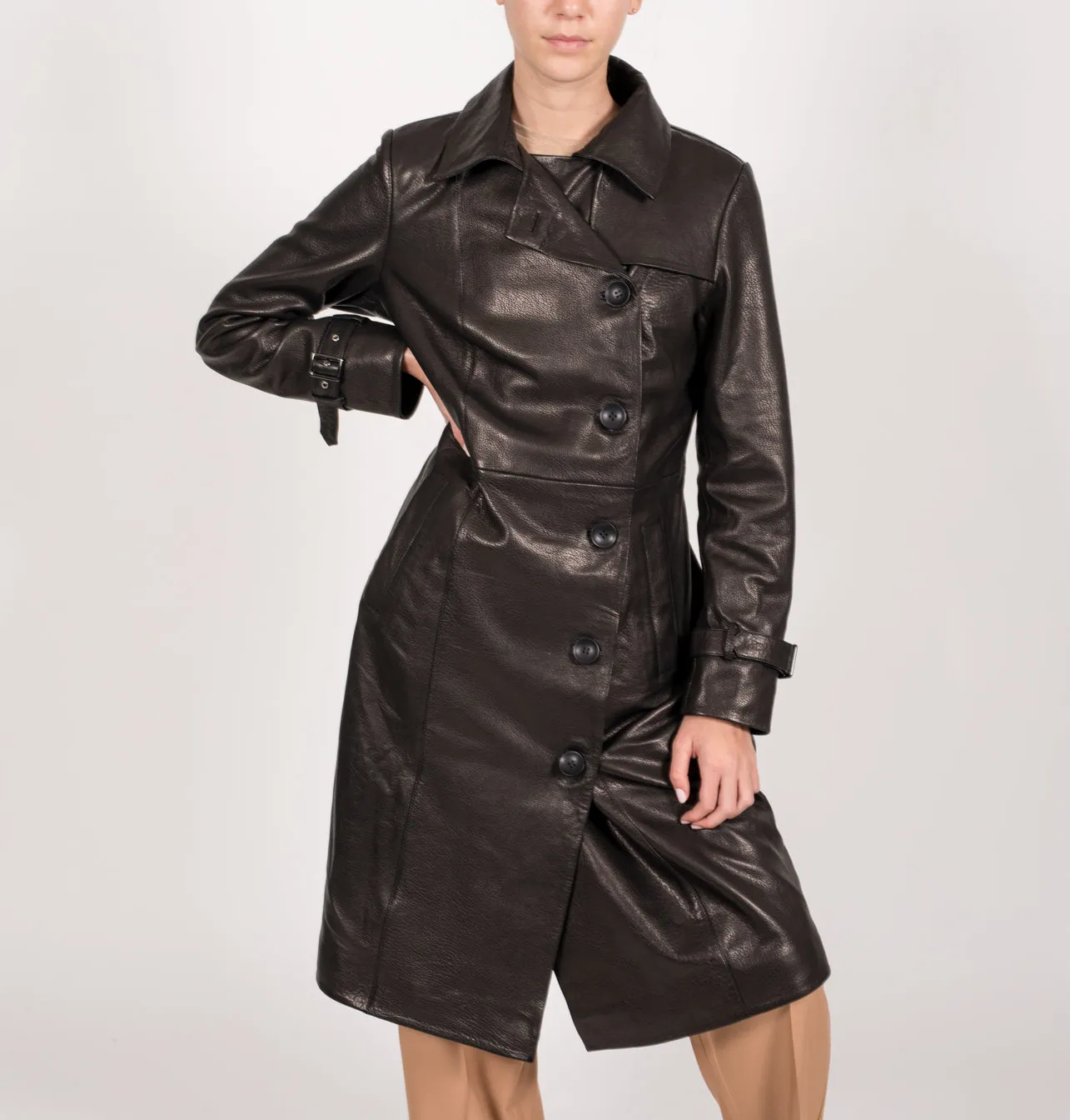 Leather Trench Coat