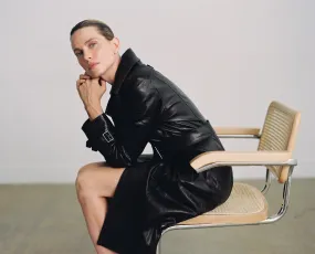 Leather Trench Coat