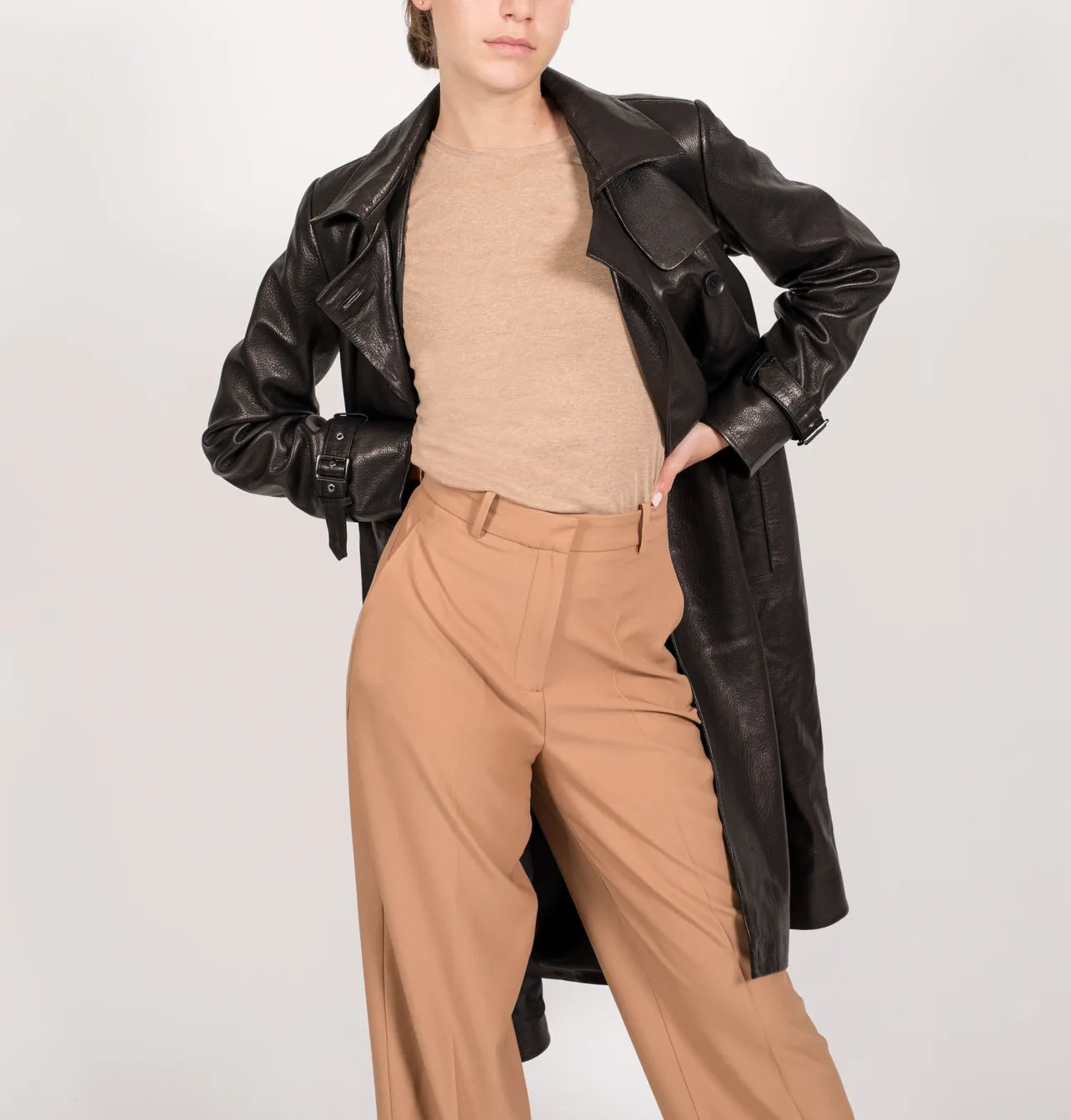 Leather Trench Coat