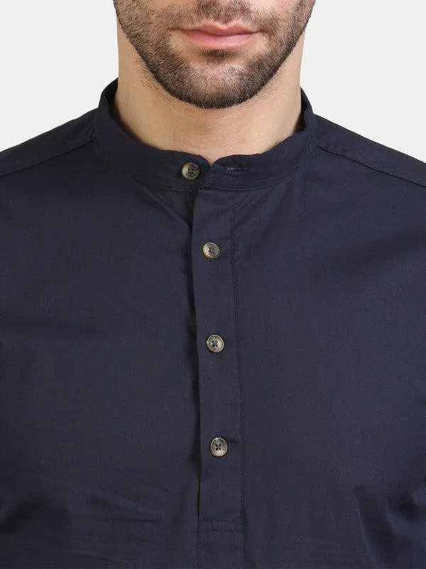 Life Roads full sleeve casual navy blue cotton shirt for Men and boys