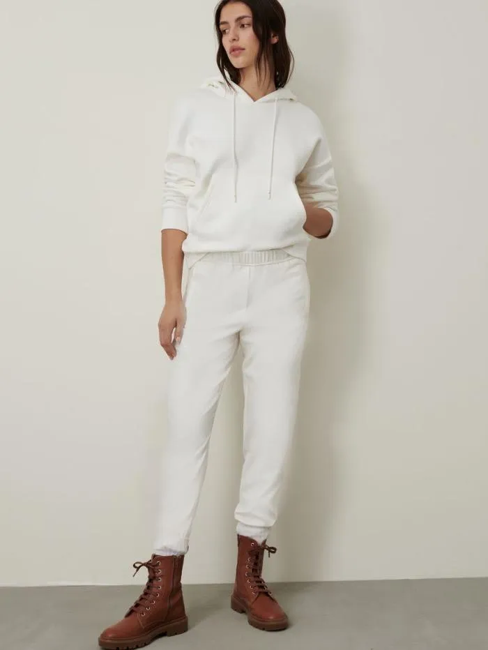 Marella S USCIO Cream Hoodie 39260119 001