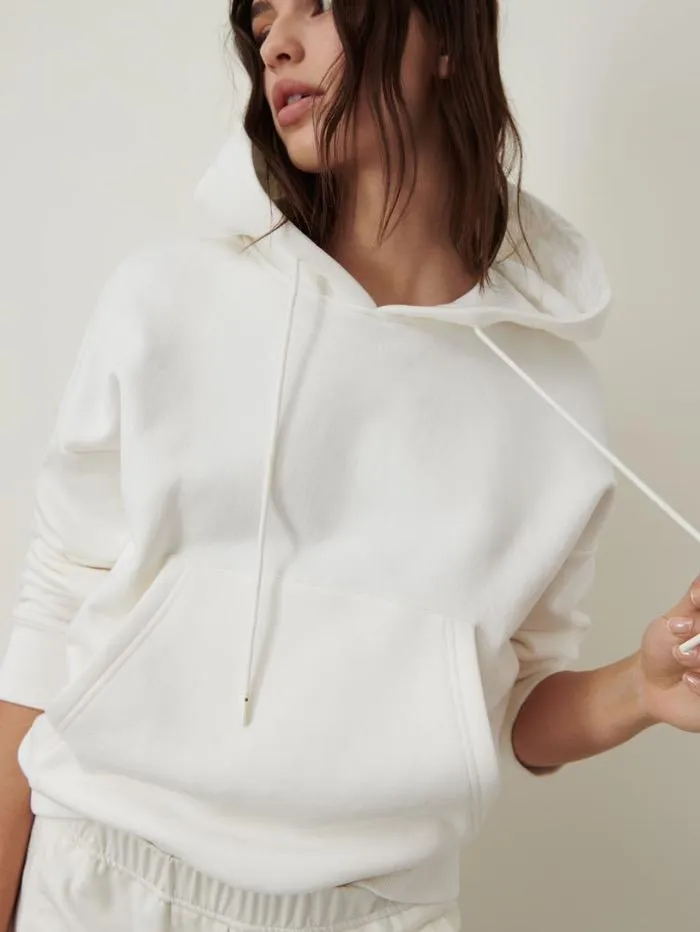 Marella S USCIO Cream Hoodie 39260119 001