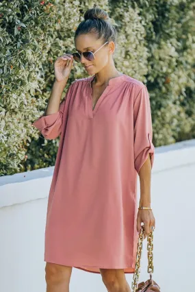 Marsala Shirt Dress