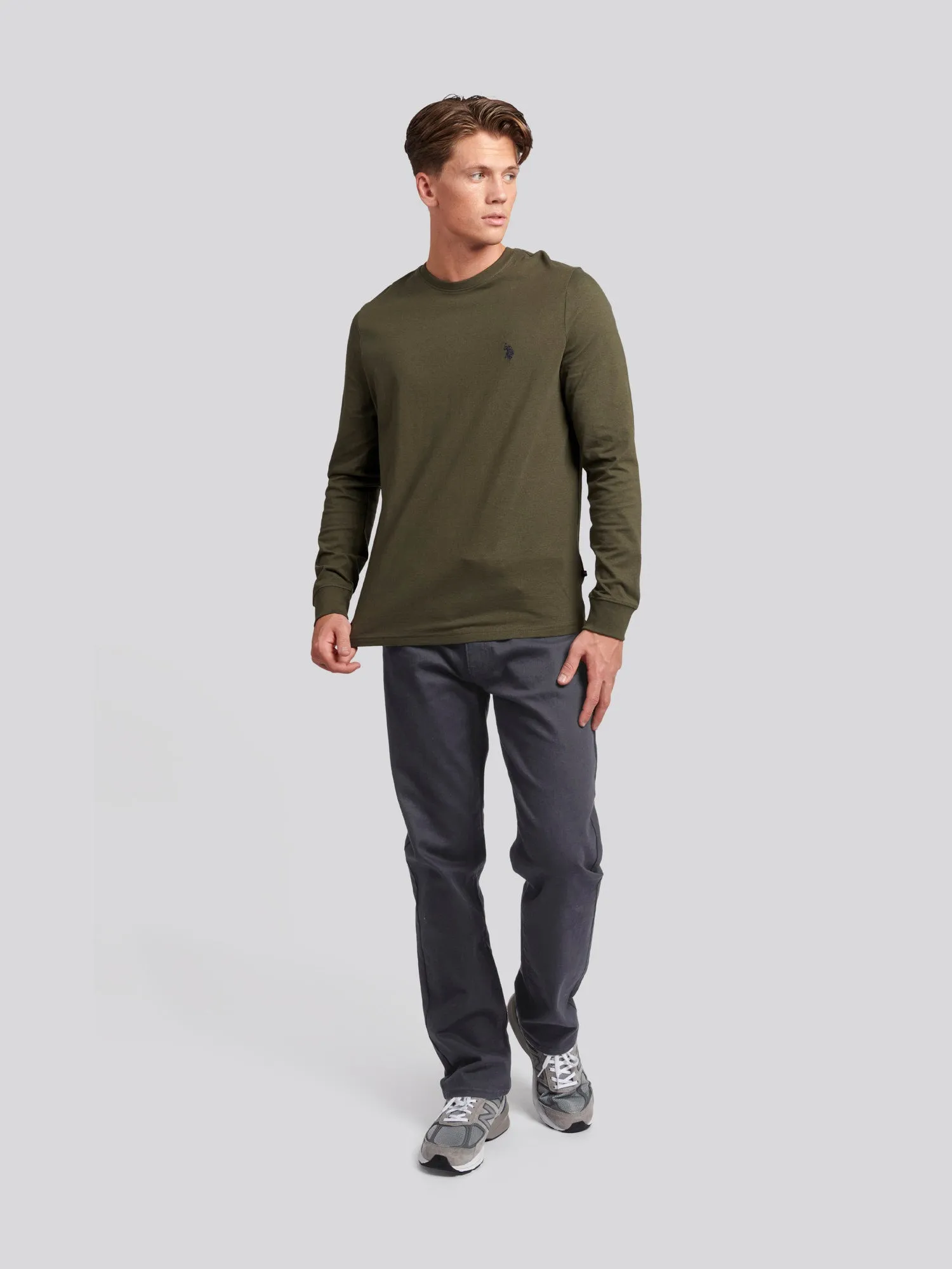 Mens 5 Pocket Slub Twill Trousers in Ebony