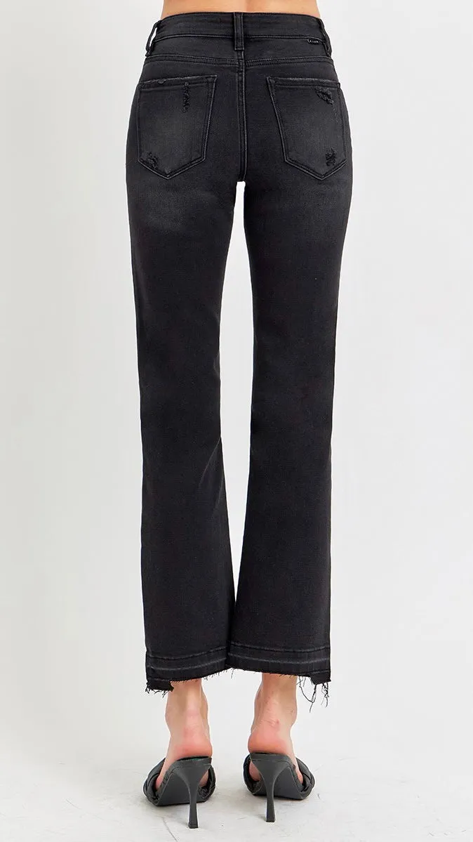 Mid Rise Release Hem St Leg Jean
