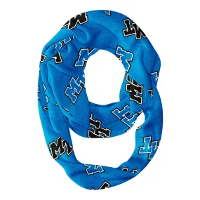 Middle Tennessee All Over Logo Blue Infinity Scarf by Vive La Fete
