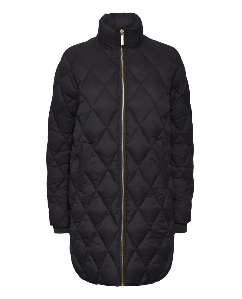 Part Two Olilas Black Quilted Jacket
