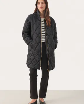 Part Two Olilas Black Quilted Jacket