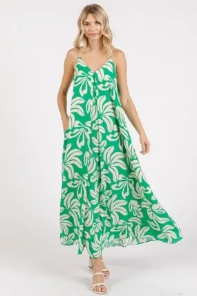Printed Maxi Cami Dress