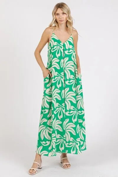 Printed Maxi Cami Dress