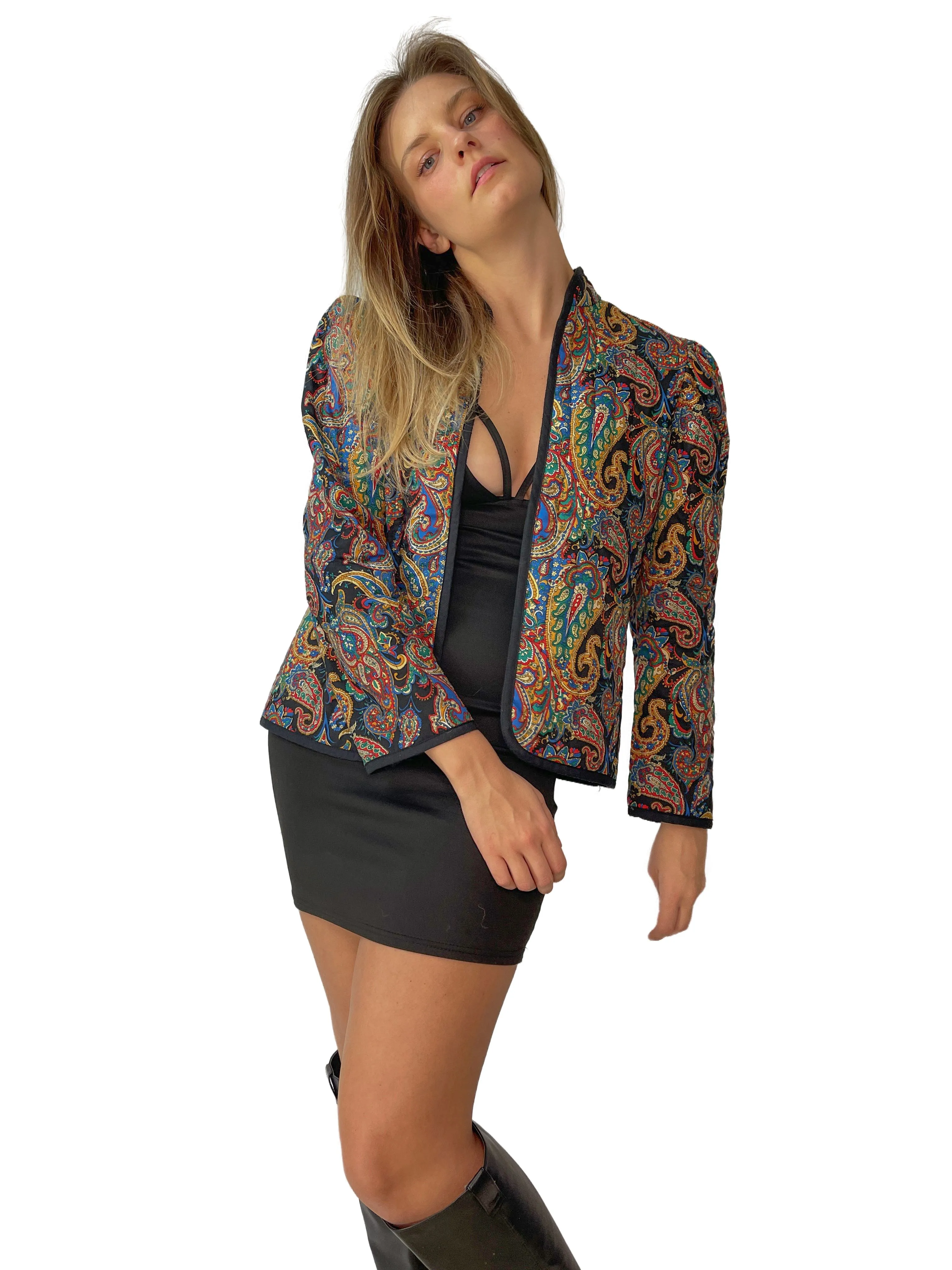 Quilted Paisley Coat