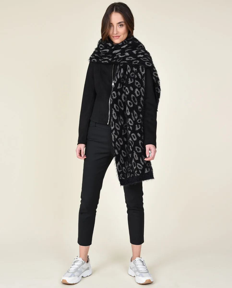 Reversible Leopard Scarf