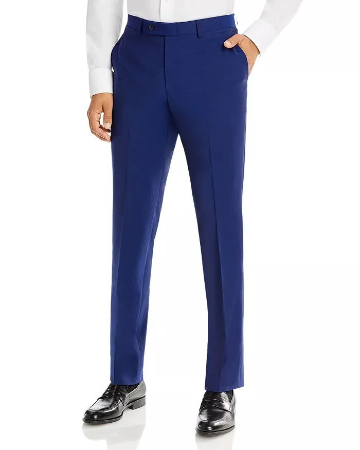 Robert Graham Mens Wool & Mohair Slim Fit Suit Dress Pants Size 30 Blue