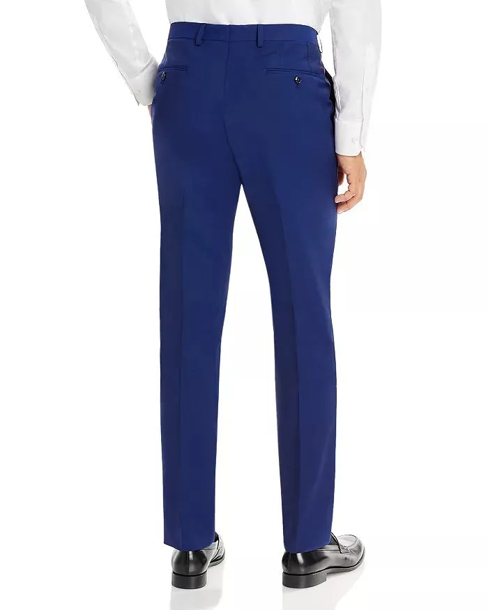 Robert Graham Mens Wool & Mohair Slim Fit Suit Dress Pants Size 30 Blue