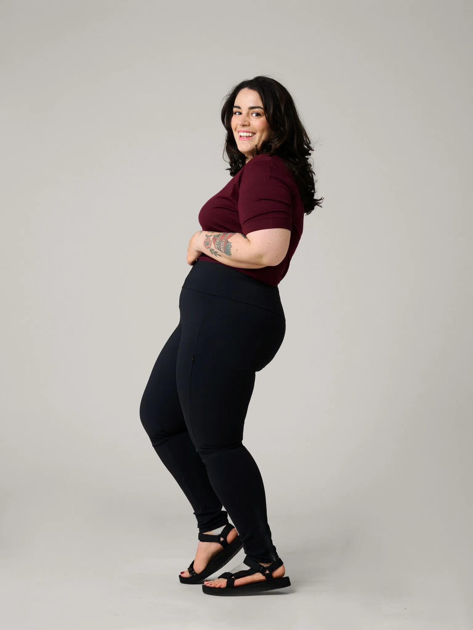 Rosa Hiking Tights Black