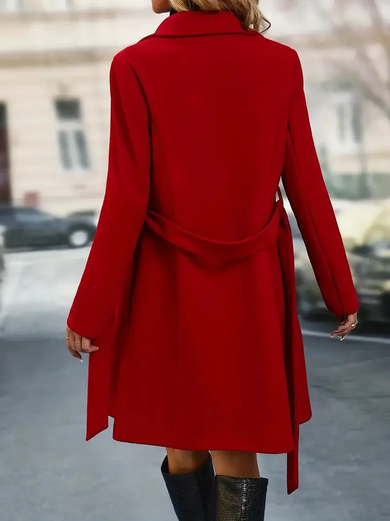 Sally Chic Double Breasted Coat | Perfect for Autumn Elegance