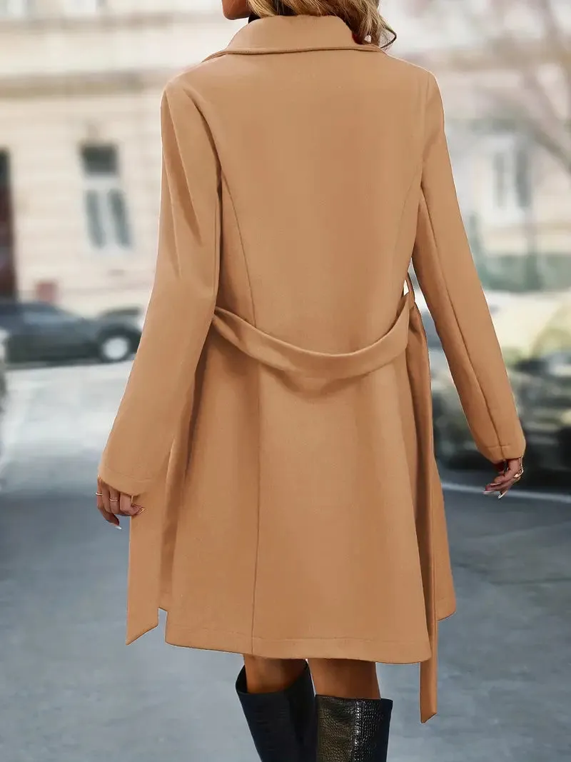 Sally Chic Double Breasted Coat | Perfect for Autumn Elegance