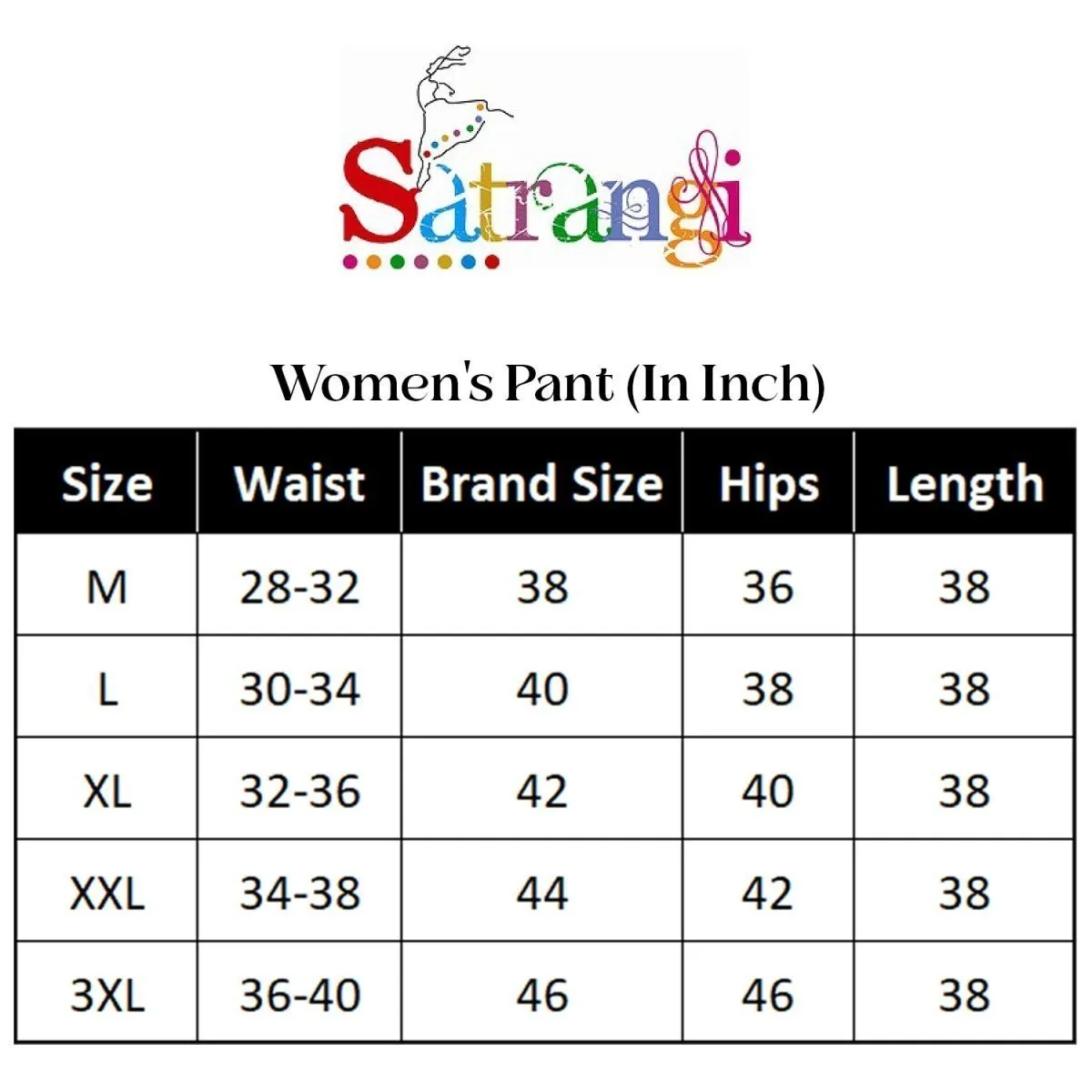 Satrangi Women's Red Viscose Lycra Trouser