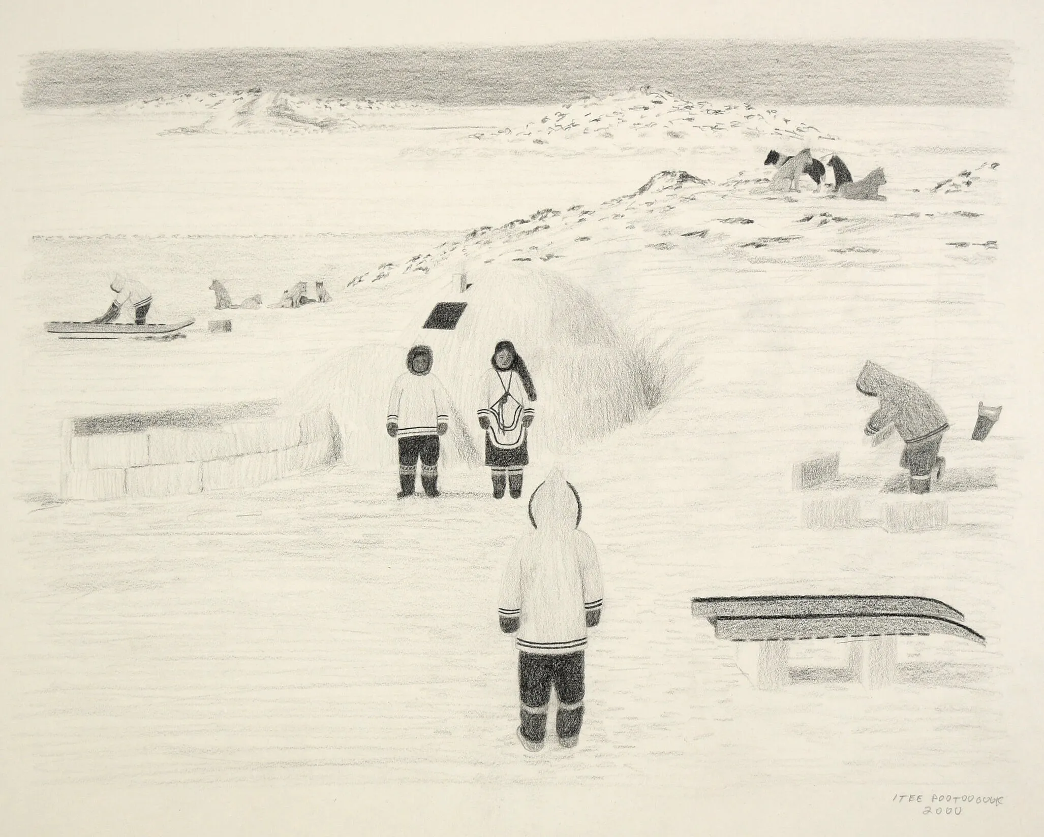Setting Camp, by Itee Pootoogook