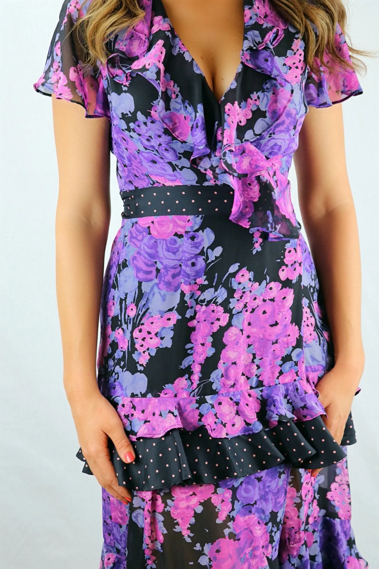 Smith & Herrera Charlotte Silk Wrap Dress