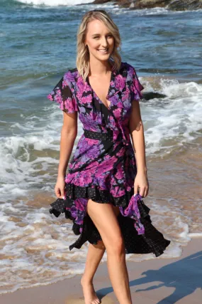 Smith & Herrera Charlotte Silk Wrap Dress