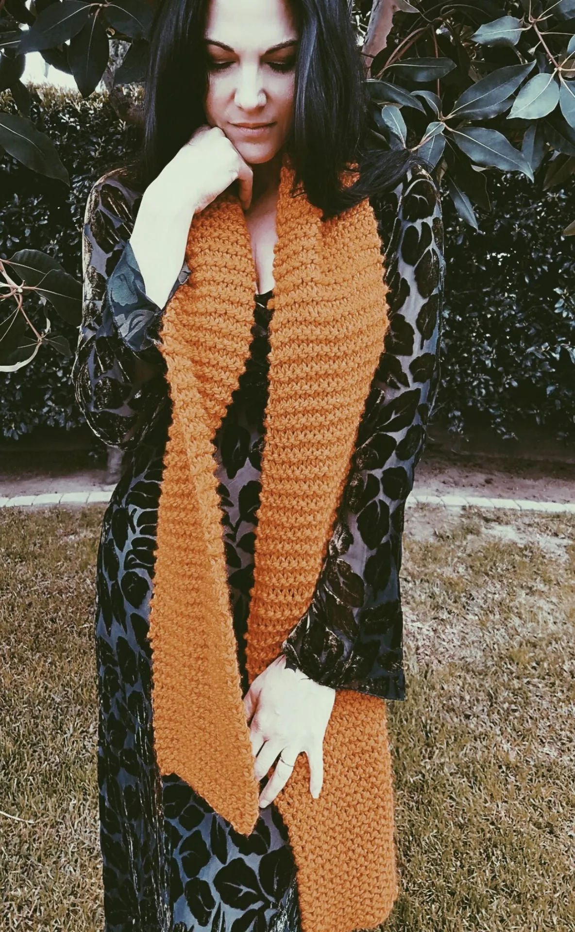 The Pumpkin Spice Extra Long Chunky Scarf