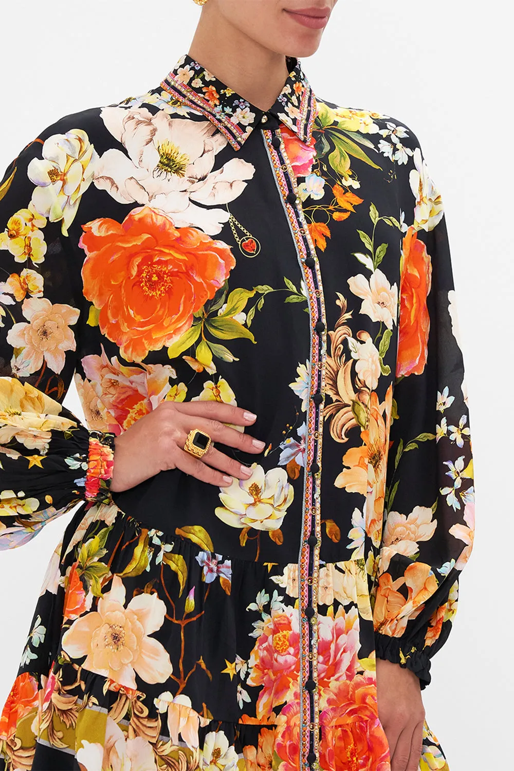 TIERED SHIRT DRESS SECRET HISTORY