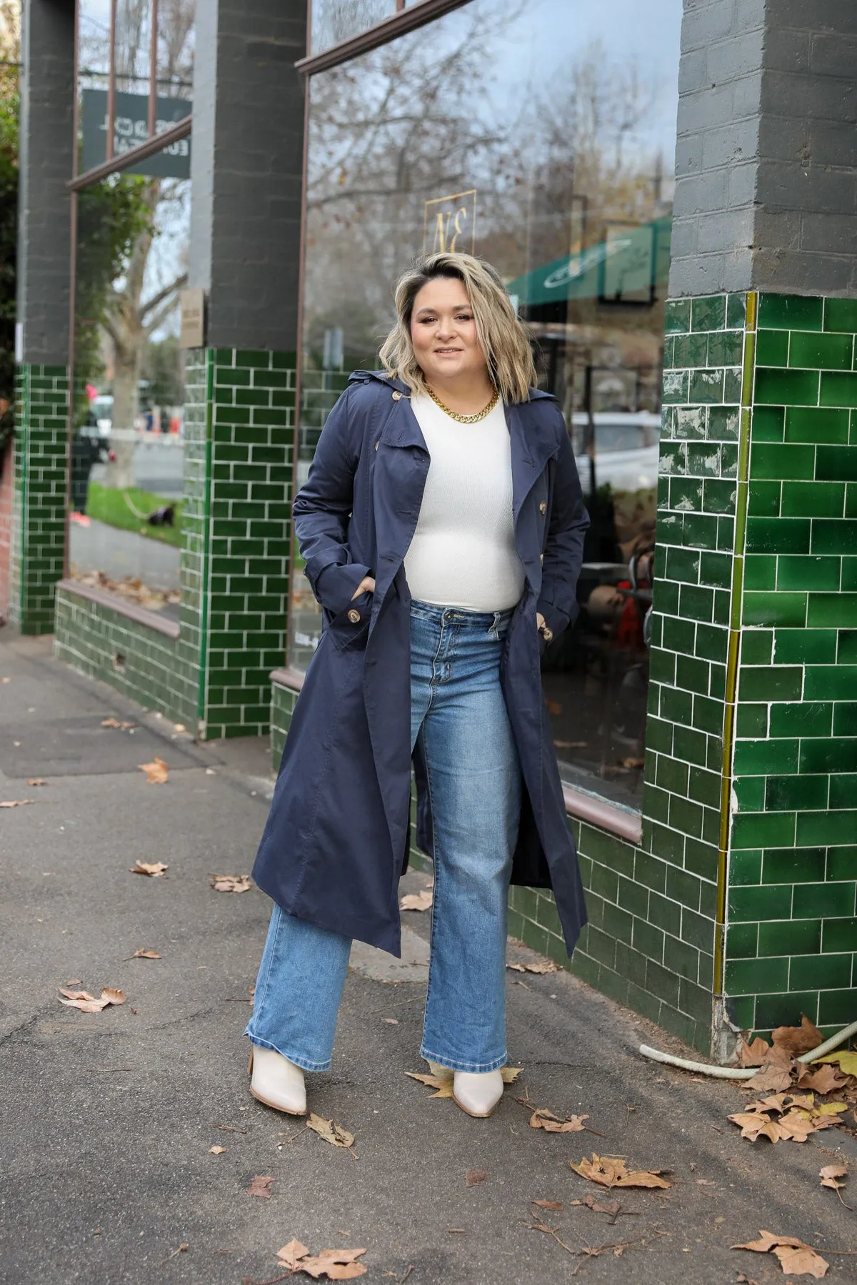 Trench Coat - Navy