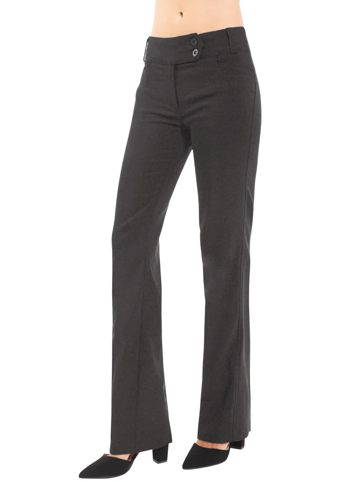 Ultra Stretch Comfy Millennium Bootcut Dress Pants Work Business Office Trousers