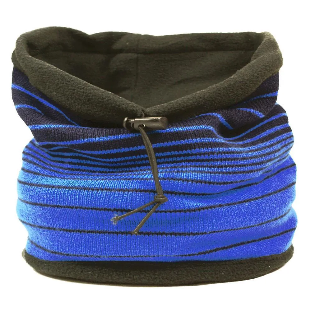 Unisex Reversible Striped Neck Warmer Scarf