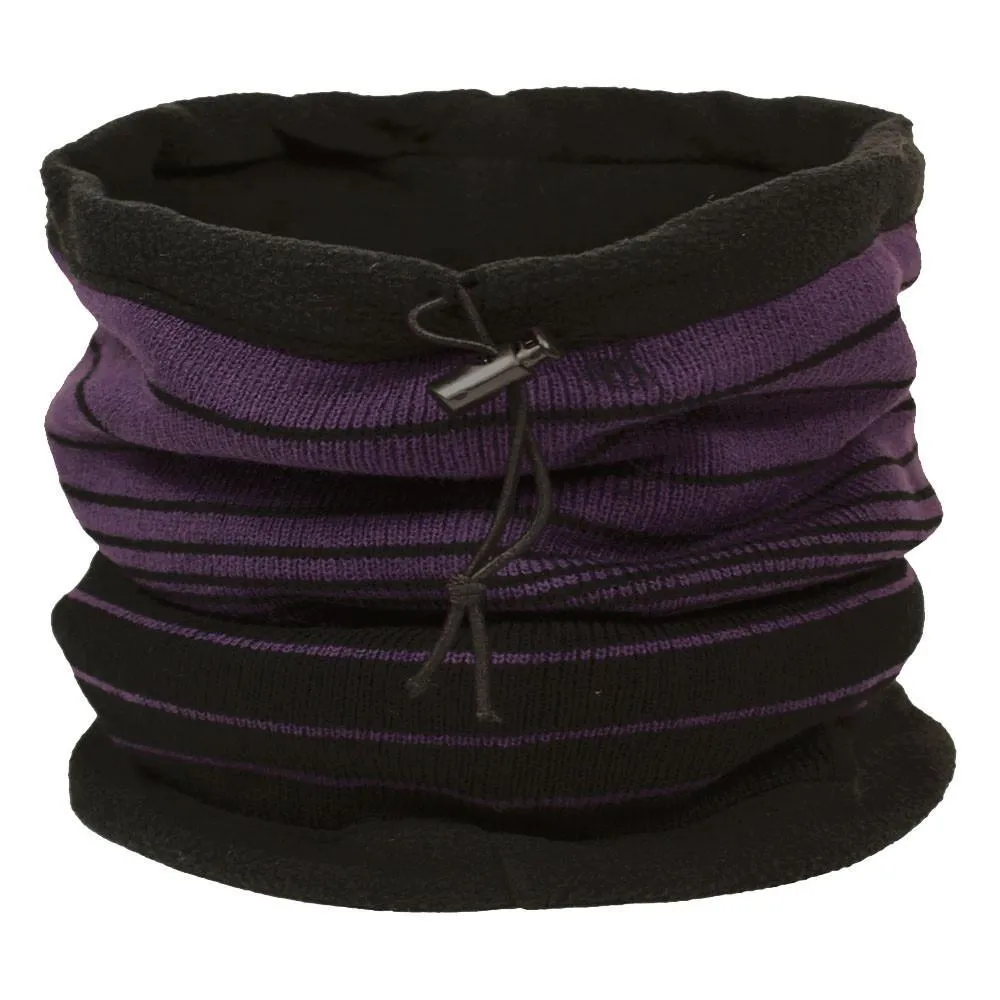 Unisex Reversible Striped Neck Warmer Scarf
