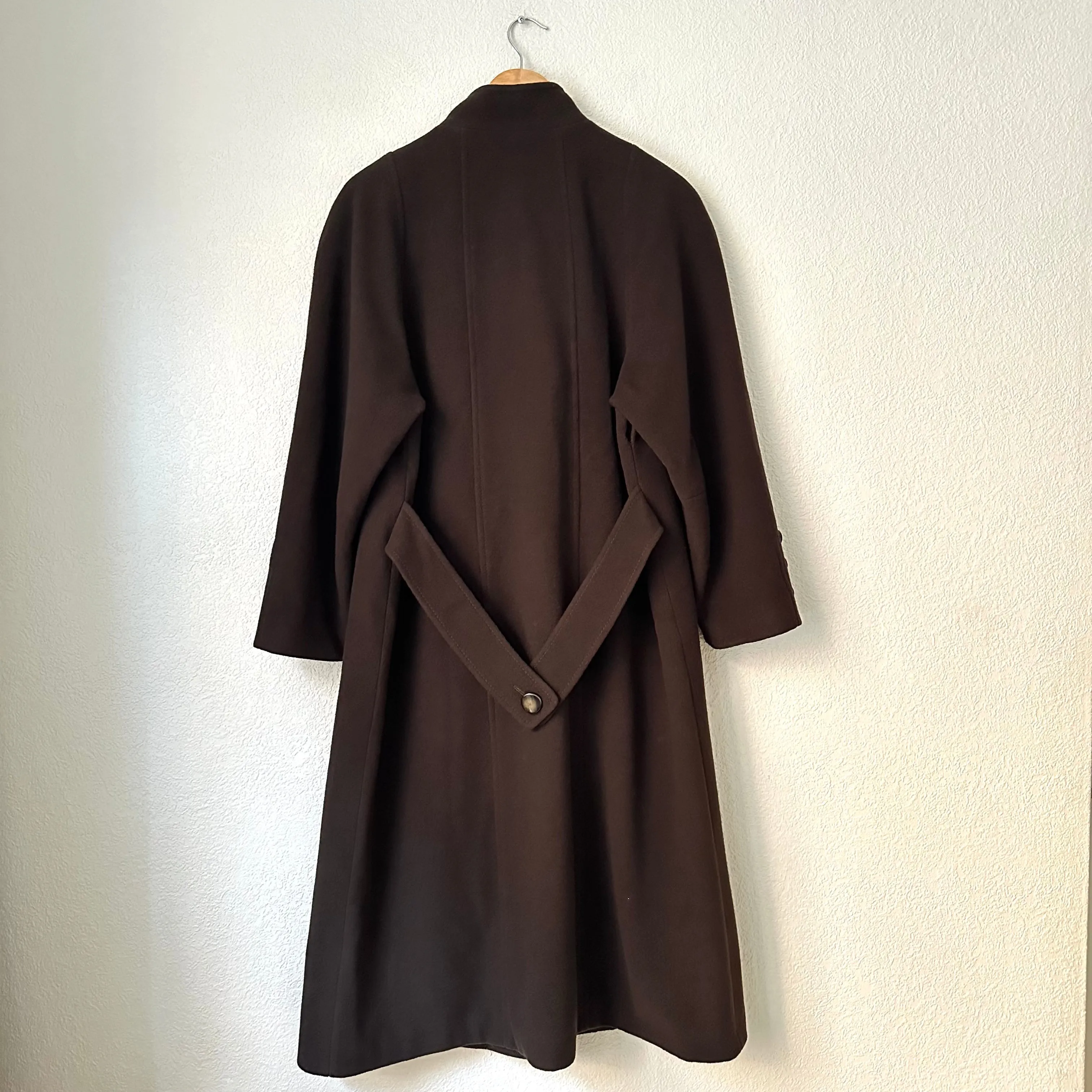 Vintage Brown Wool Coat, size L