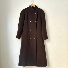 Vintage Brown Wool Coat, size L