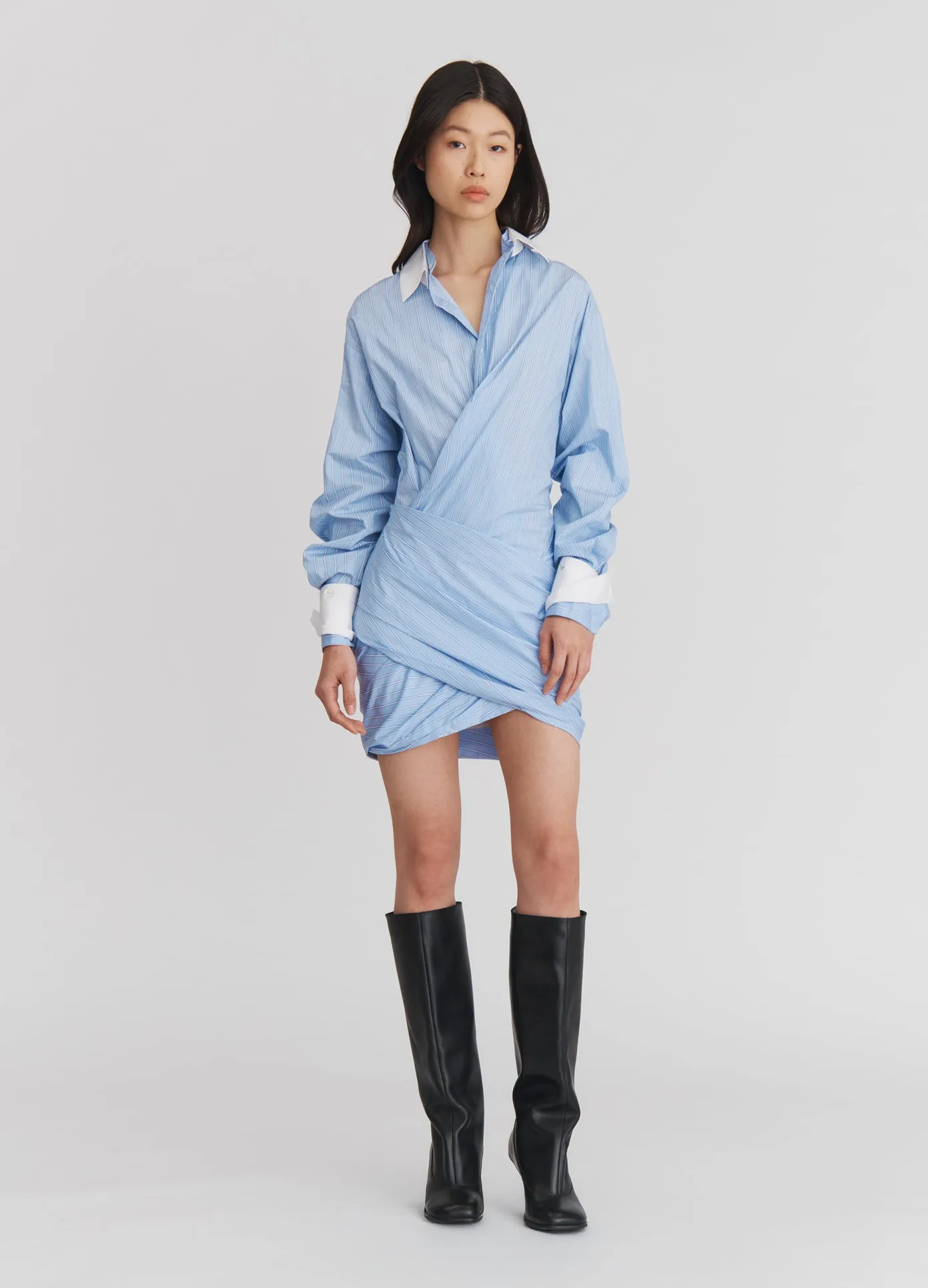 Wrap Shirt Dress