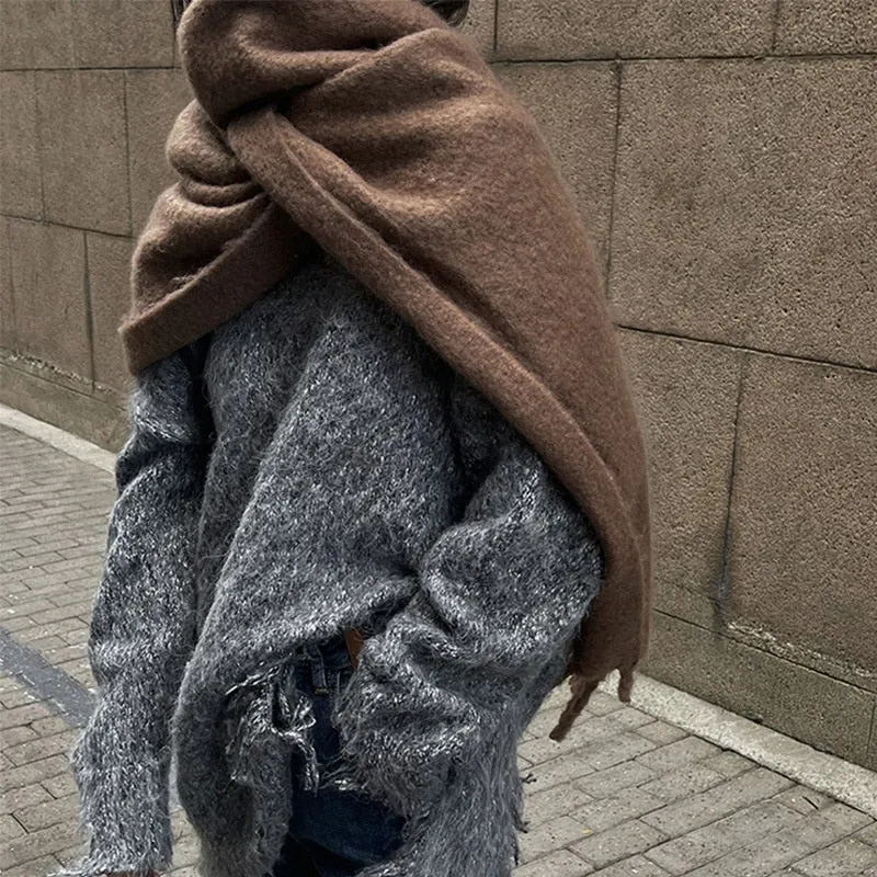 Yura Wool Blanket Scarf - 10 Colors