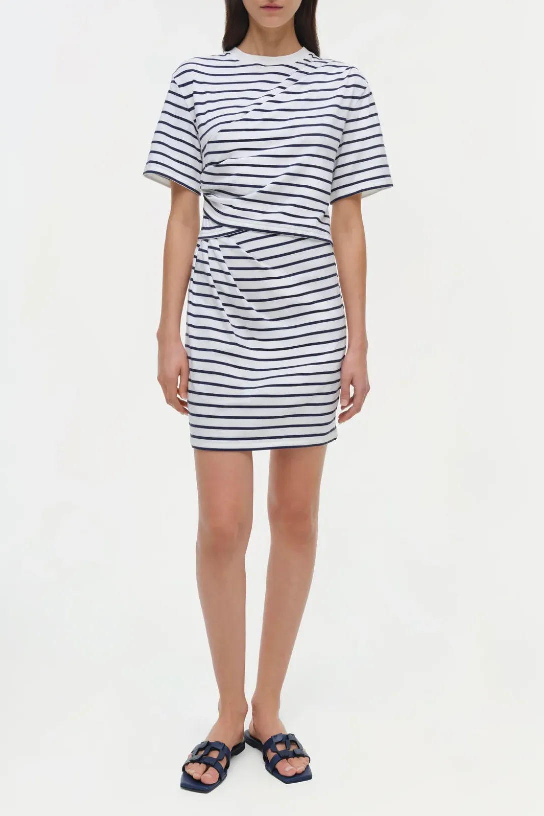 Zeus Dress | Midnight Stripe